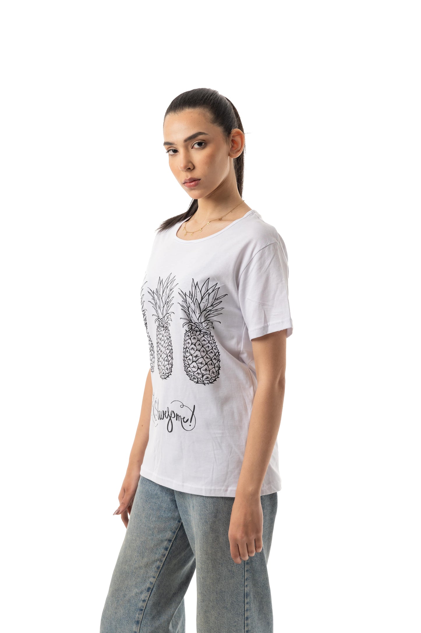 Pineapple Print T-Shirt