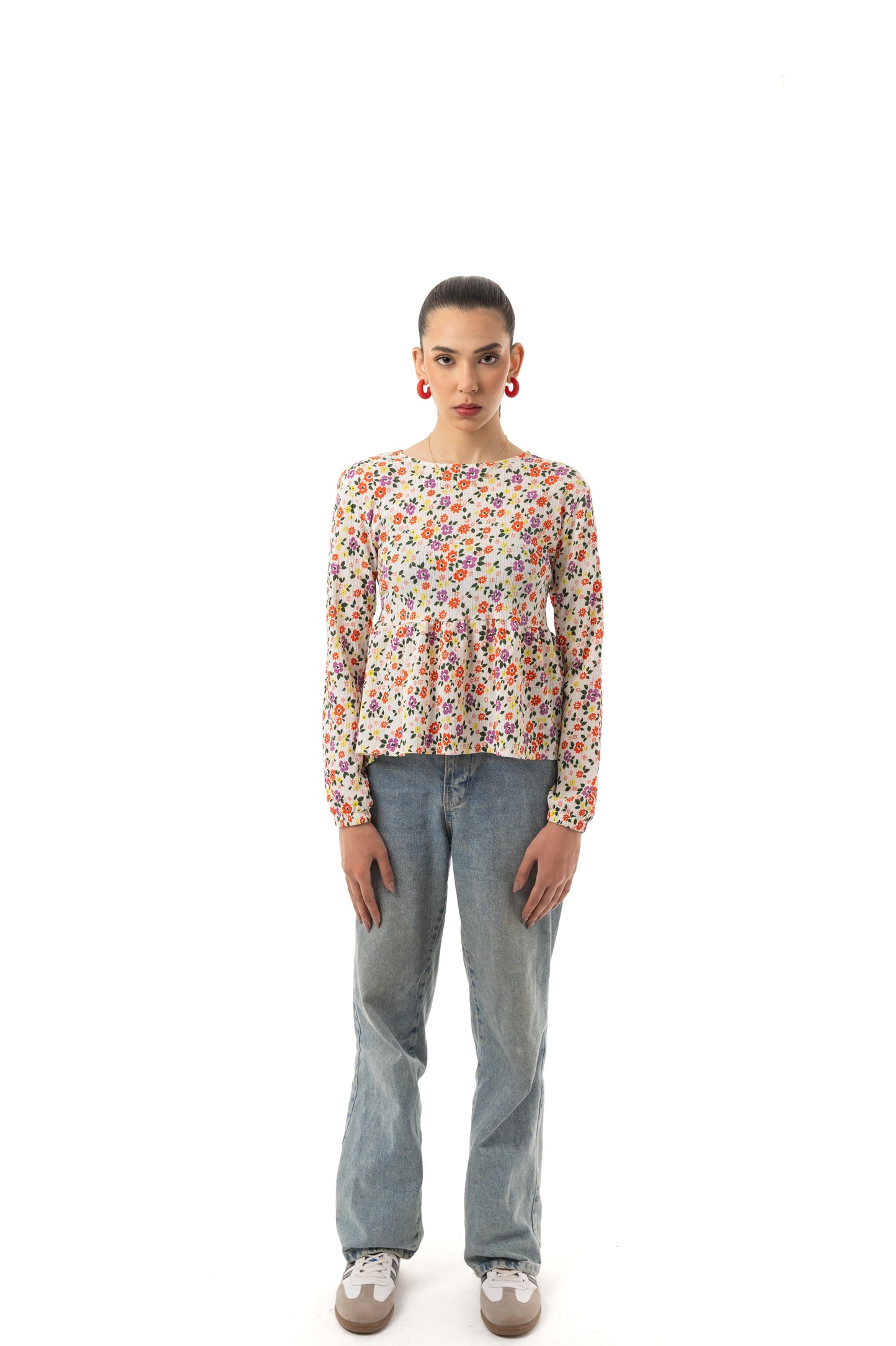 Floral Long-Sleeve Top