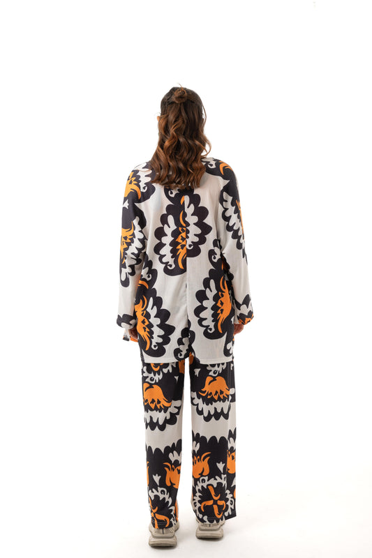 Chic Printed Two-Piece