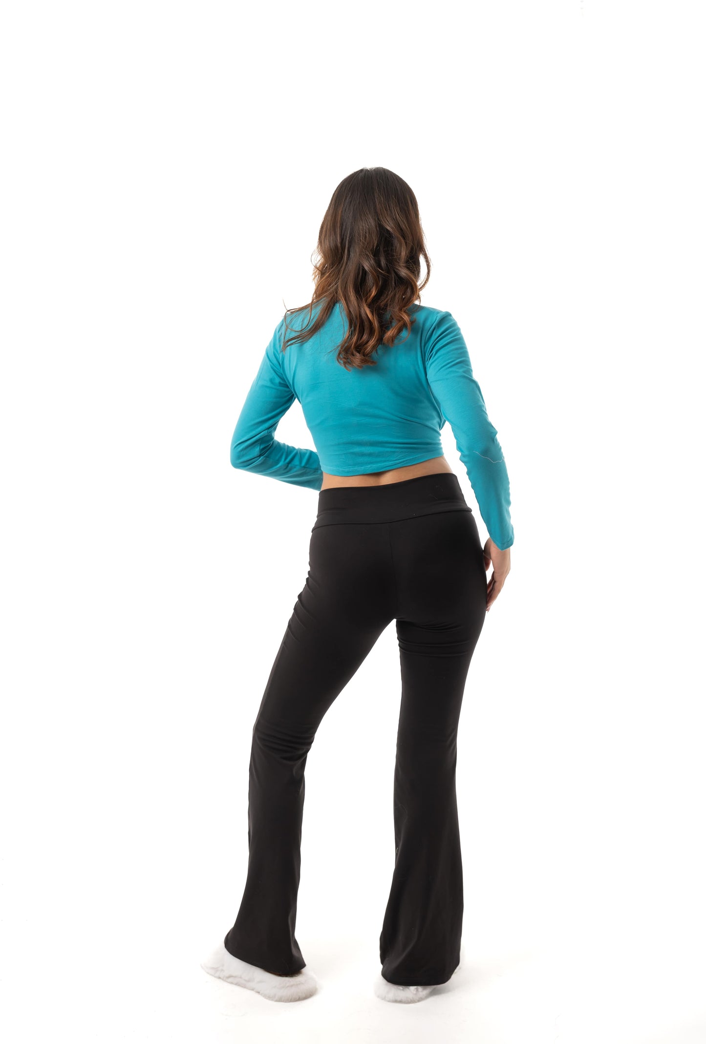 Long-Sleeve Crop Top