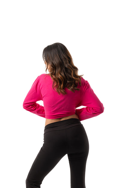 Long-Sleeve Crop Top