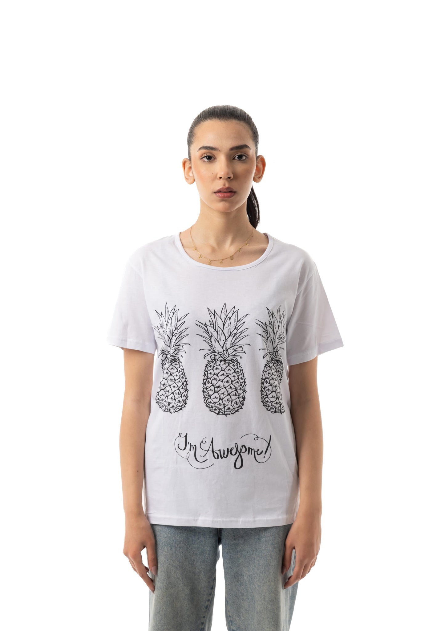 Pineapple Print T-Shirt